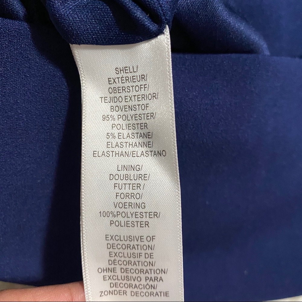 AIDAN MATTOX Navy Blue Choker Dress - Picture 9 of 9